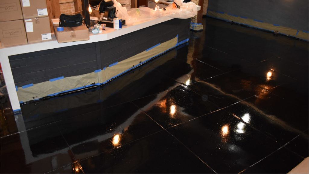 Checkerboard Floor Epoxy process checkerboard epoxy floor