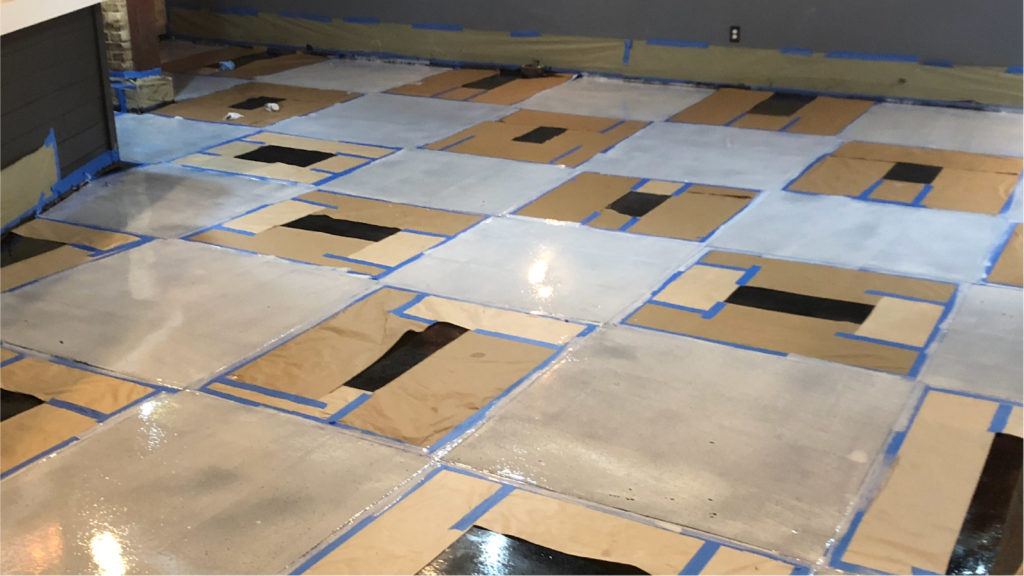 Checkerboard Floor Epoxy progress checkerboard epoxy floor