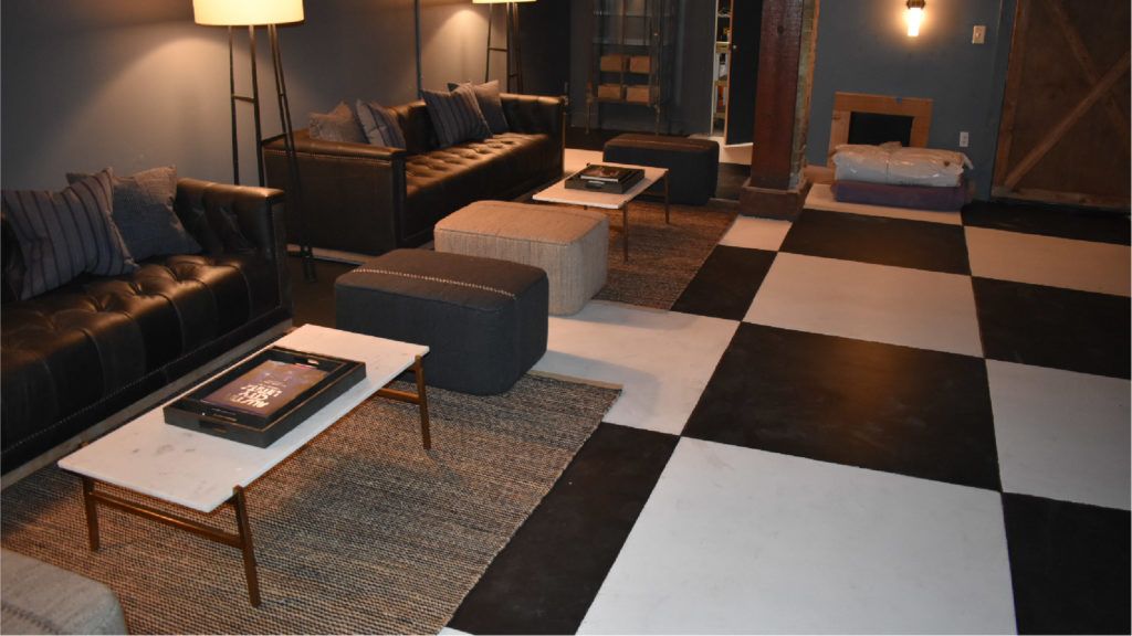 Checkerboard Floor Epoxy restaurant checkerboard epoxy floor
