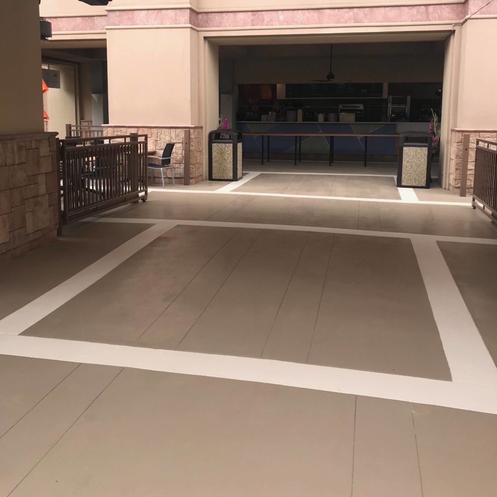MGM Pool Deck - EC-12 & EC-95 Sealing concrete