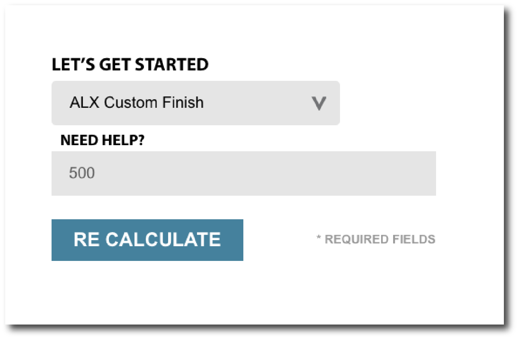 material calculator