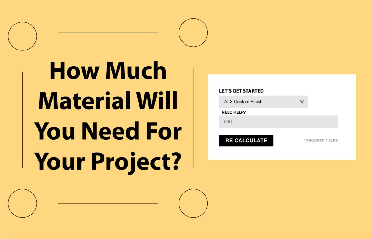 Material Estimator for Westcoat Projects