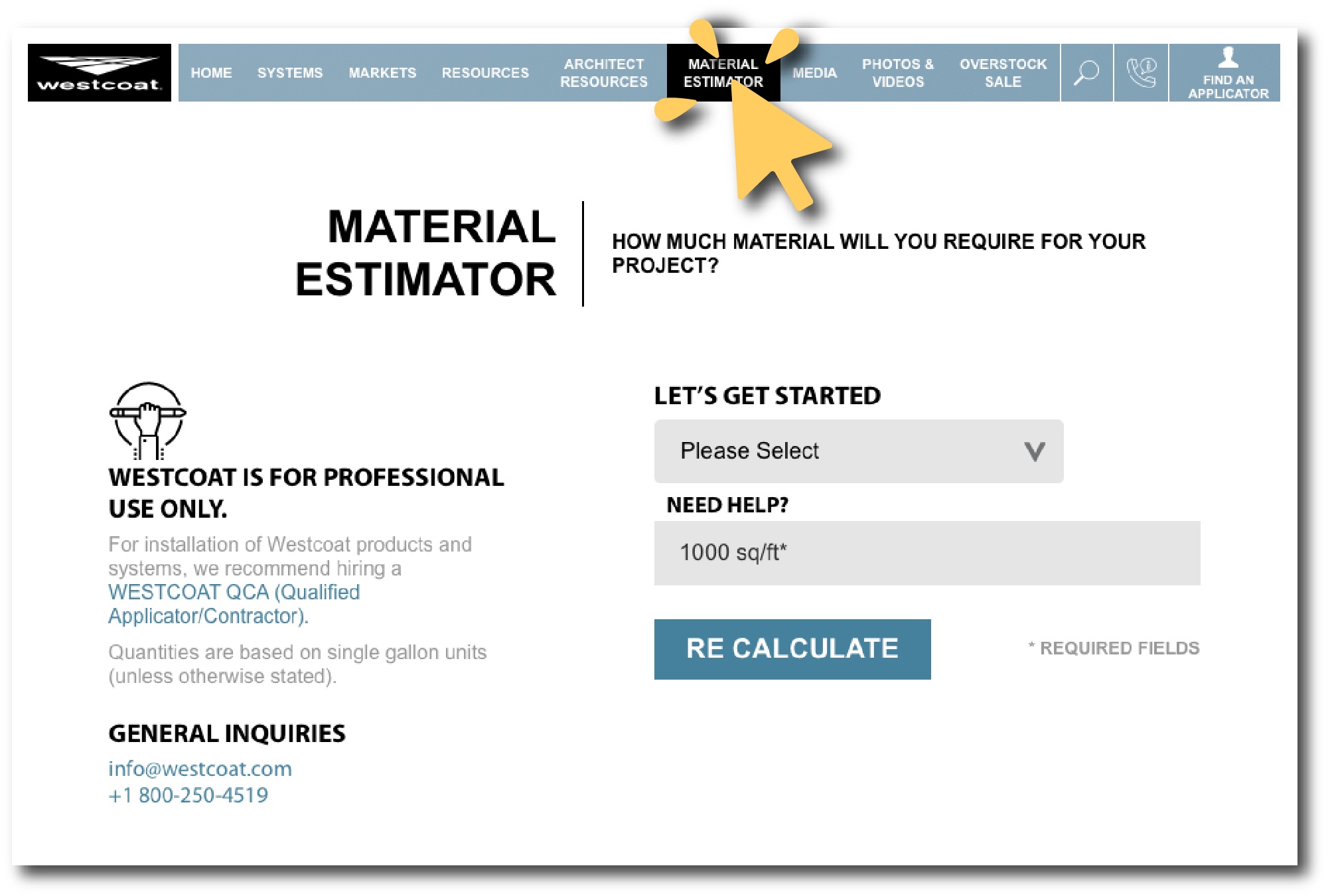 material calculator